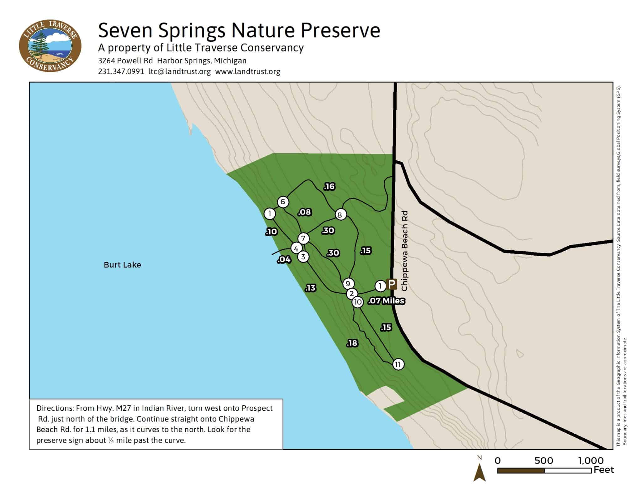 Seven Springs Nature Preserve Northern Michigan Land Trust Little
